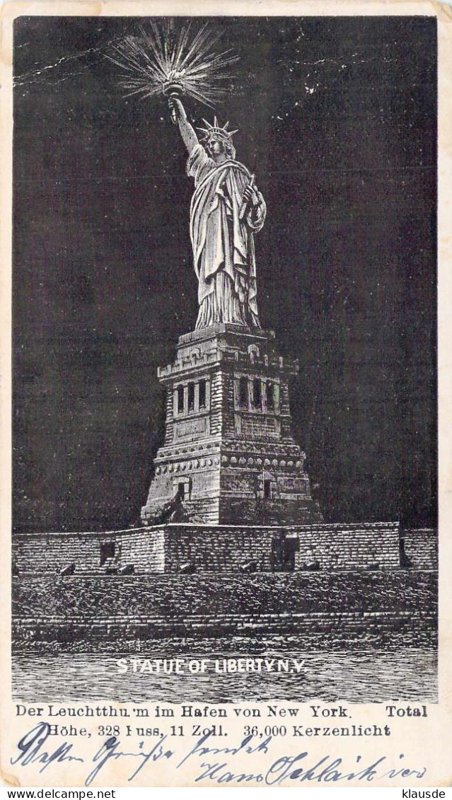 Statue Of Liberty N.Y. Gel.1902 AKS - Estatua De La Libertad