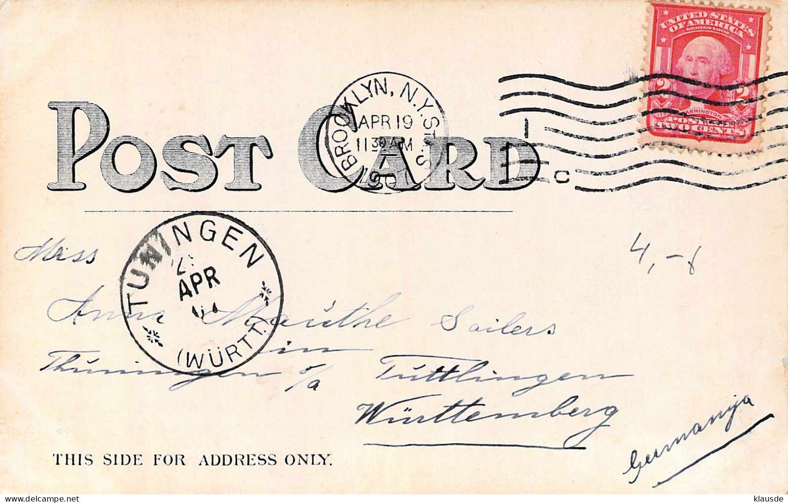 Netherland And Savoy Hotels,New York Gel.1907 AKS - Brooklyn