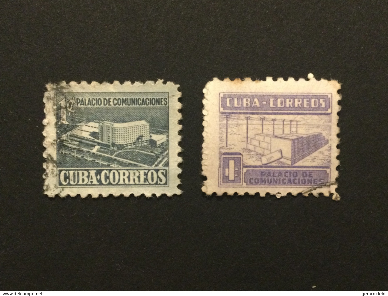 Timbres Cuba. 19951/52 - Palacio De Comunicaciones - Usados