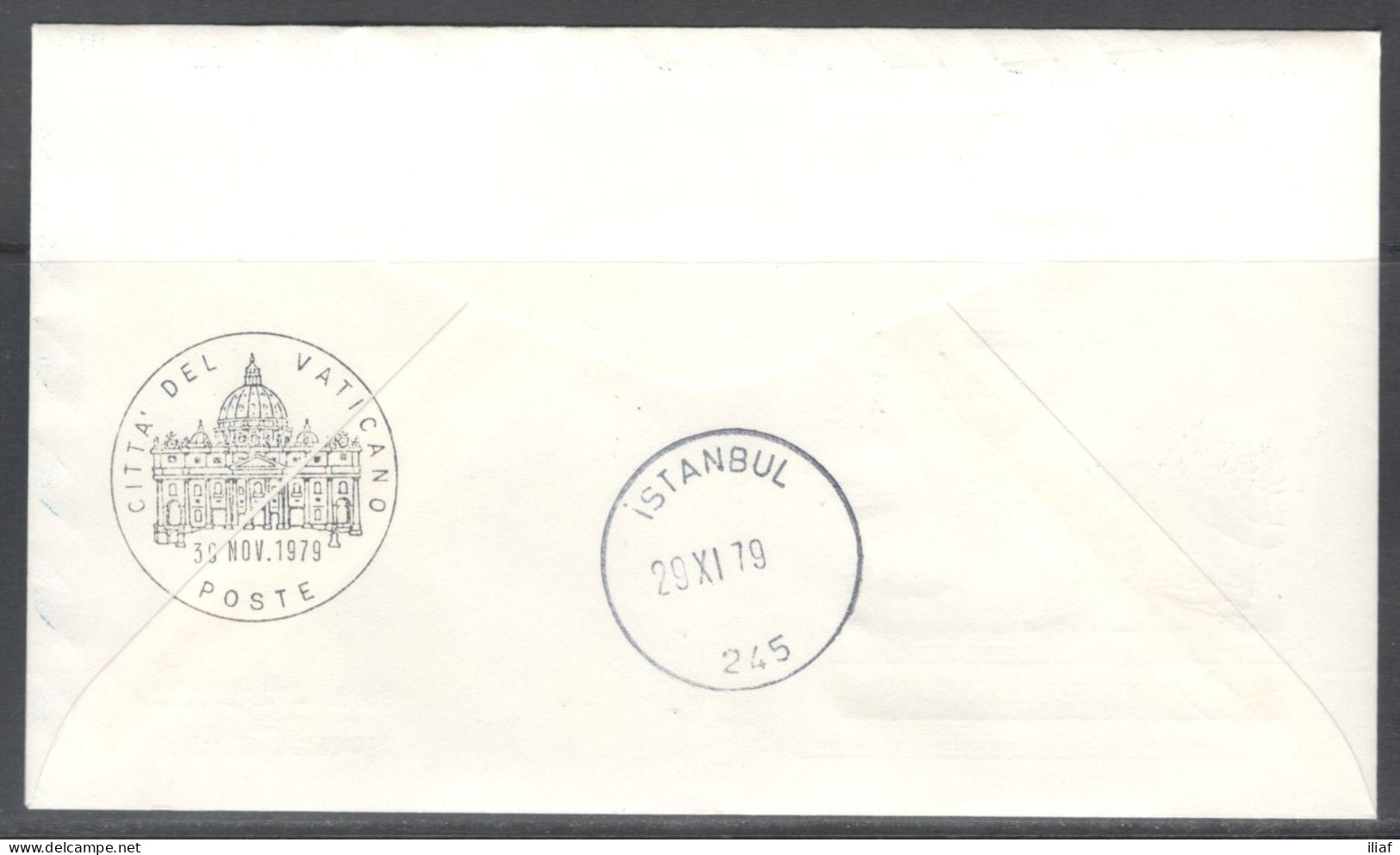 Vatican City.   The Visit Of Pope John Paul II To Turkey.  Special Cancellation On Special Souvenir Cover. - Covers & Documents