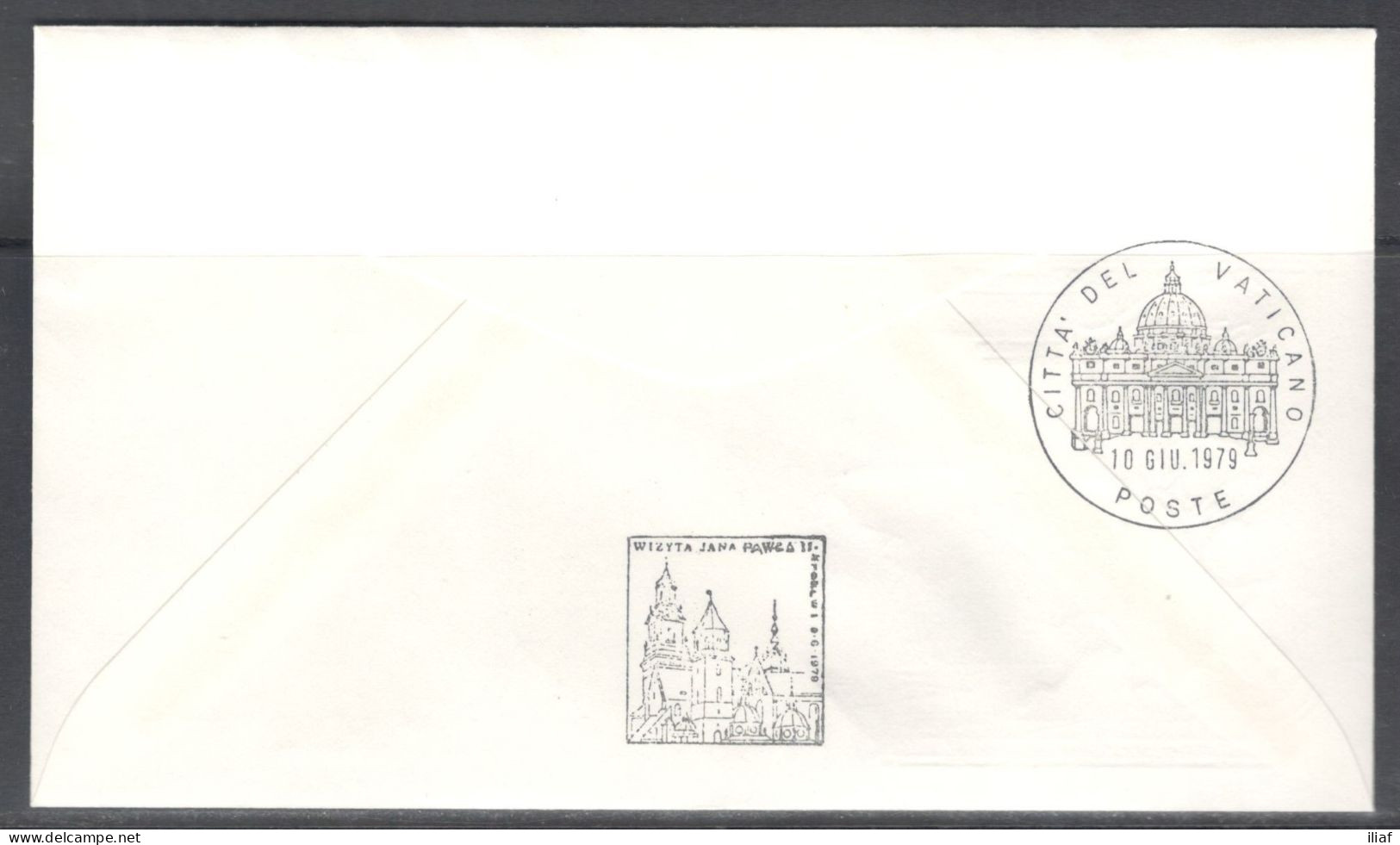 Vatican City.   The Visit Of Pope John Paul II To Poland, Krakow.  Special Cancellation On Special Souvenir Cover. - Briefe U. Dokumente