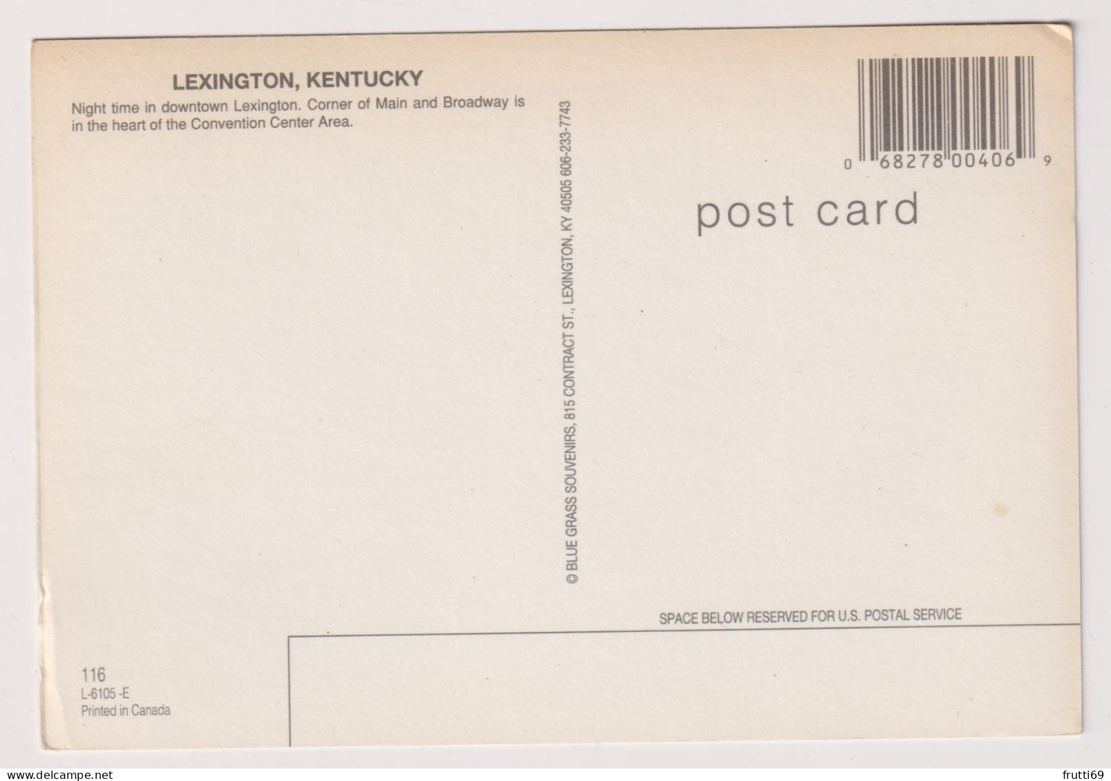 AK 197742 USA - Kentucky - Lexington - Lexington