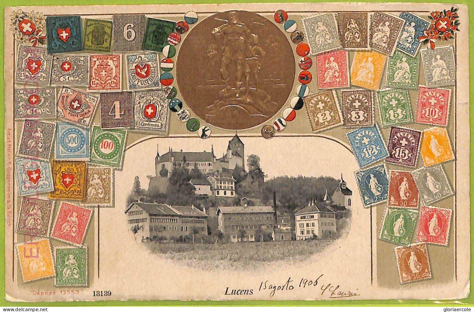 Ad4661 - SWITZERLAND  Schweitz - Ansichtskarten VINTAGE POSTCARD - Lucens - 1906 - Lucens