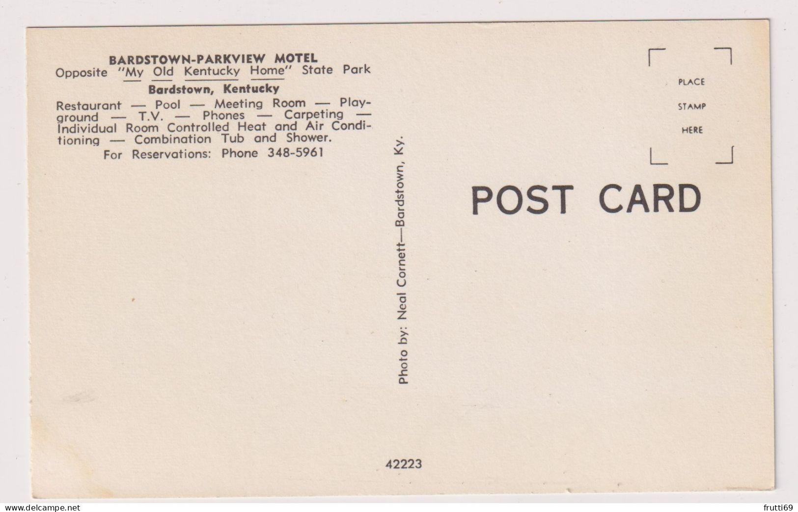 AK 197745 USA - Kentucky - Bardstown - Bardstown - Parkview Hotel - Other & Unclassified