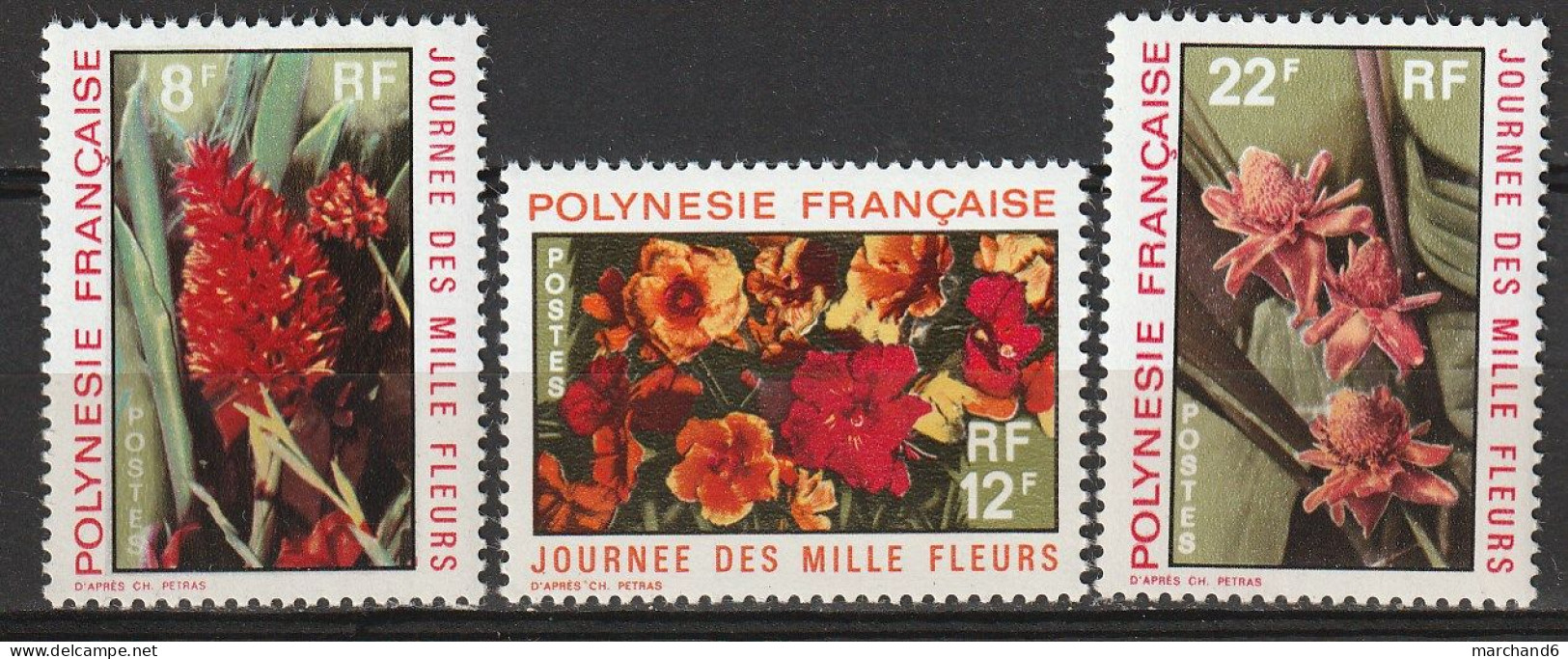 Polynésie Journée Des Mille Fleurs N°83/85 **neuf - Unused Stamps