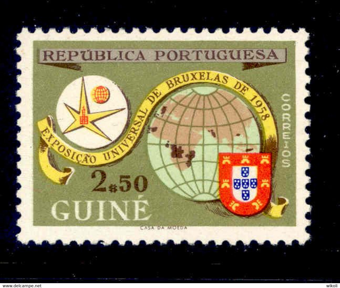 ! ! Portuguese Guinea - 1958 Expo Bruxelles - Af. 284 - MNH - Guinée Portugaise