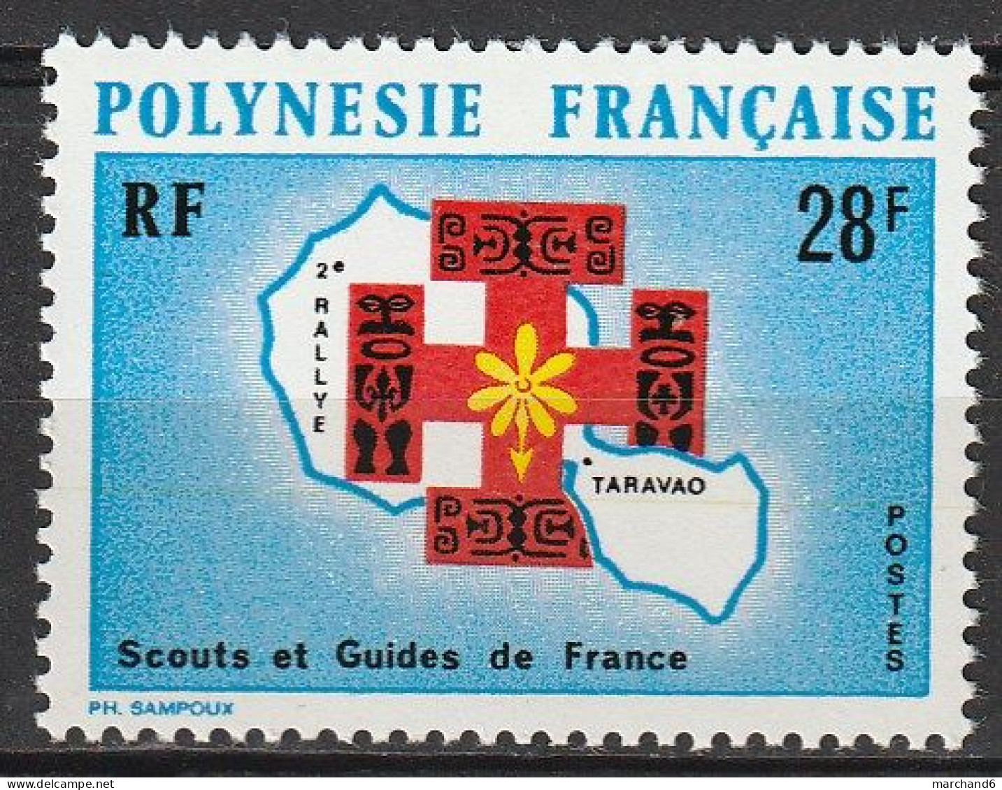 Polynésie 2è Rallye Des Scouts Et Guides De France N°91 **neuf - Ungebraucht