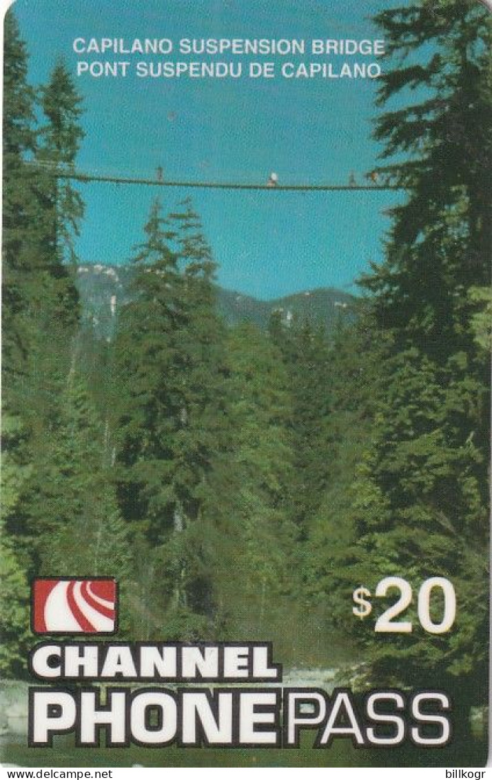 CANADA - Capilano Suspension Bridge, Channel Prepaid Card $20, Used - Kanada