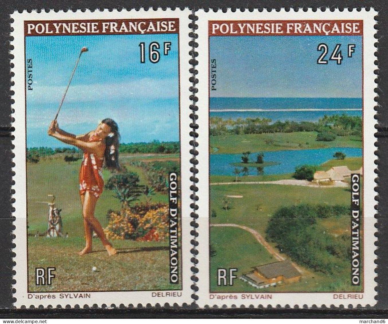 Polynésie Sport Golf D Atimaono N°94/95 **neuf - Unused Stamps