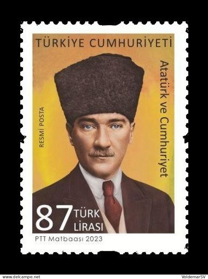 Turkey 2023 Mih. D443 President Mustafa Kemal Ataturk MNH ** - Timbres De Service