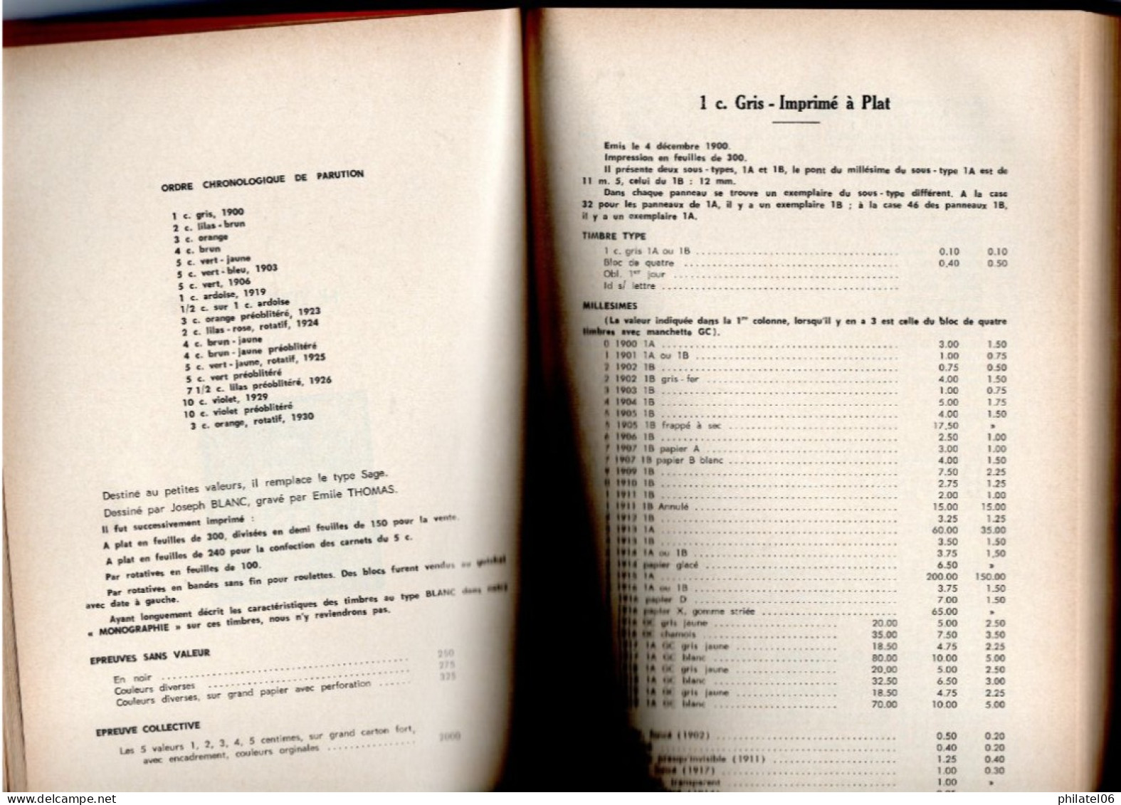 Catalogue Spécialisé Des Timbres Poste De FRANCE (1900-1940) De Storch Et Françon  Véritable Bible De 461 Pages. Bon éta - France