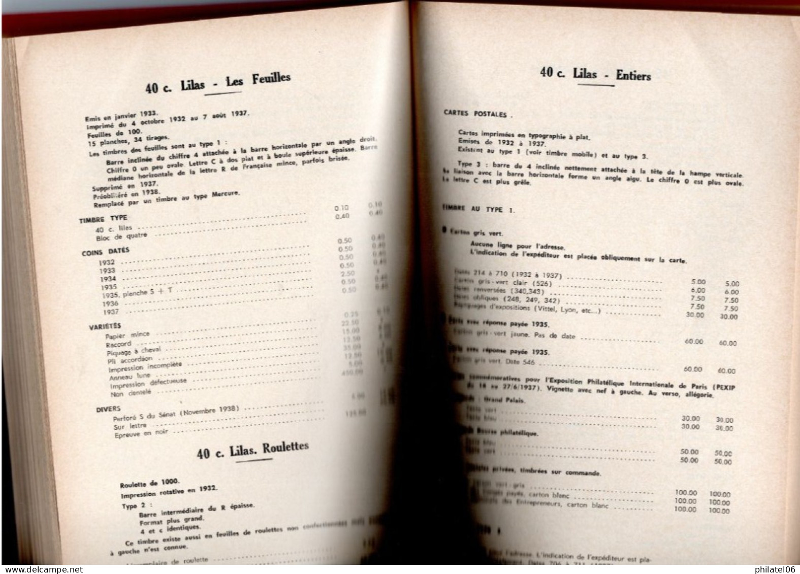 Catalogue Spécialisé Des Timbres Poste De FRANCE (1900-1940) De Storch Et Françon  Véritable Bible De 461 Pages. Bon éta - Frankrijk