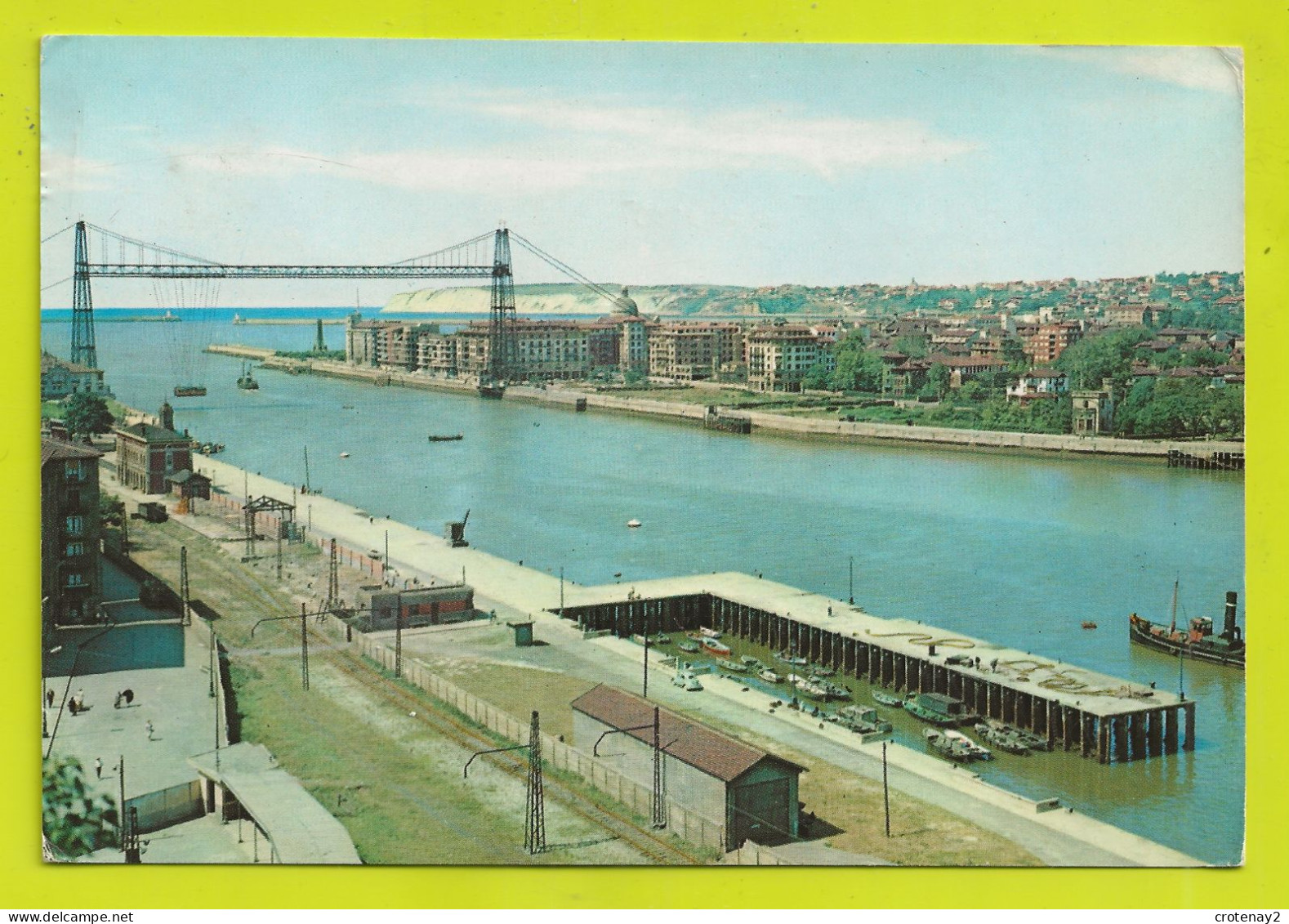 Vizcaya PORTUGALETE N°18 Vue Des Arenas Et Algorta PONT TRANSBORDEUR Bateaux VOIR DOS En 1965 - Vizcaya (Bilbao)