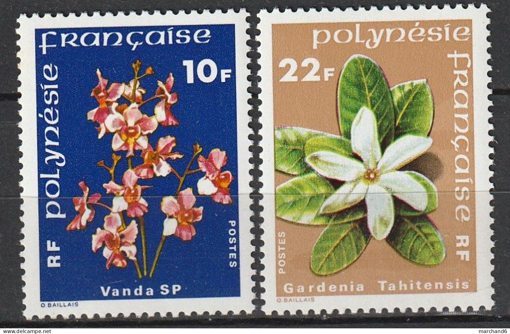 Polynésie Fleurs De Polynésie N°128/129 **neuf - Ungebraucht