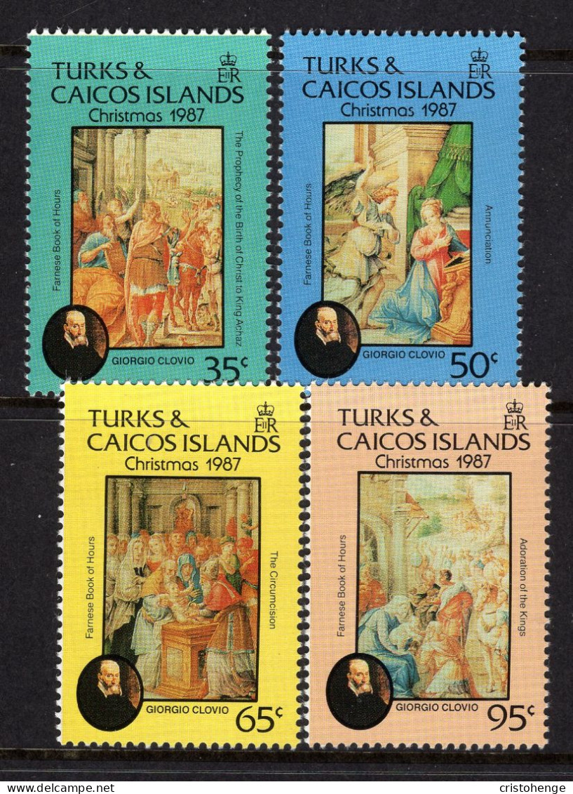 Turks & Caicos Islands 1987 Christmas Set MNH (SG 897-900) - Turks And Caicos