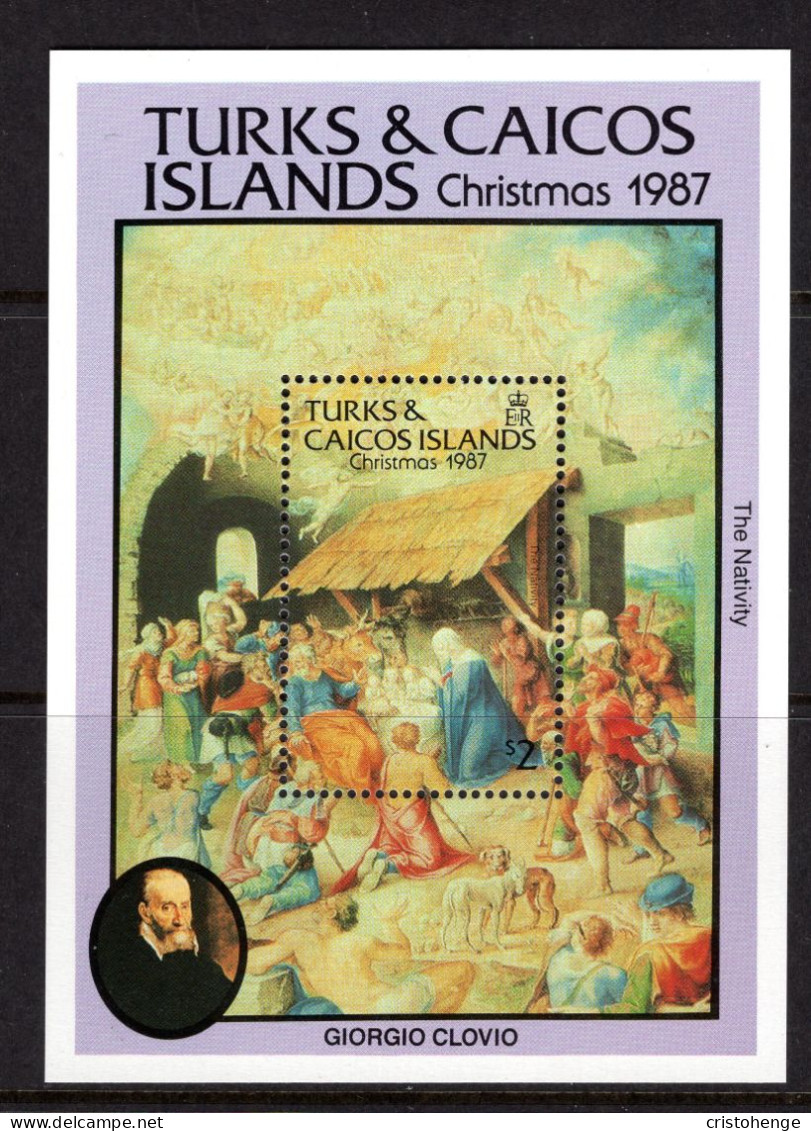 Turks & Caicos Islands 1987 Christmas MS MNH (SG MS901) - Turks And Caicos