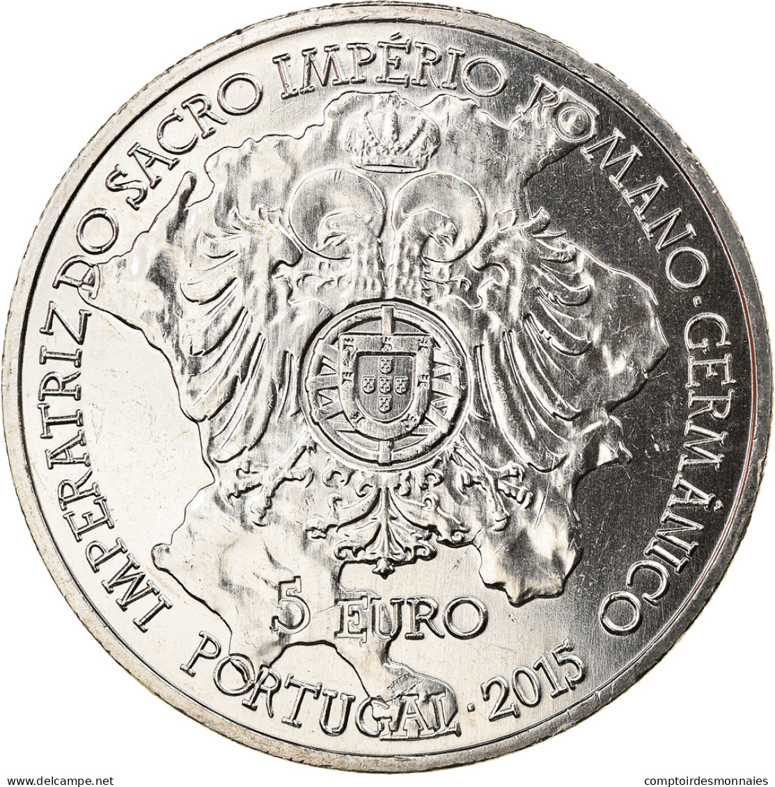 Portugal, 5 Euro, Isabelle De Portugal, 2015, SPL, Copper-nickel - Portugal