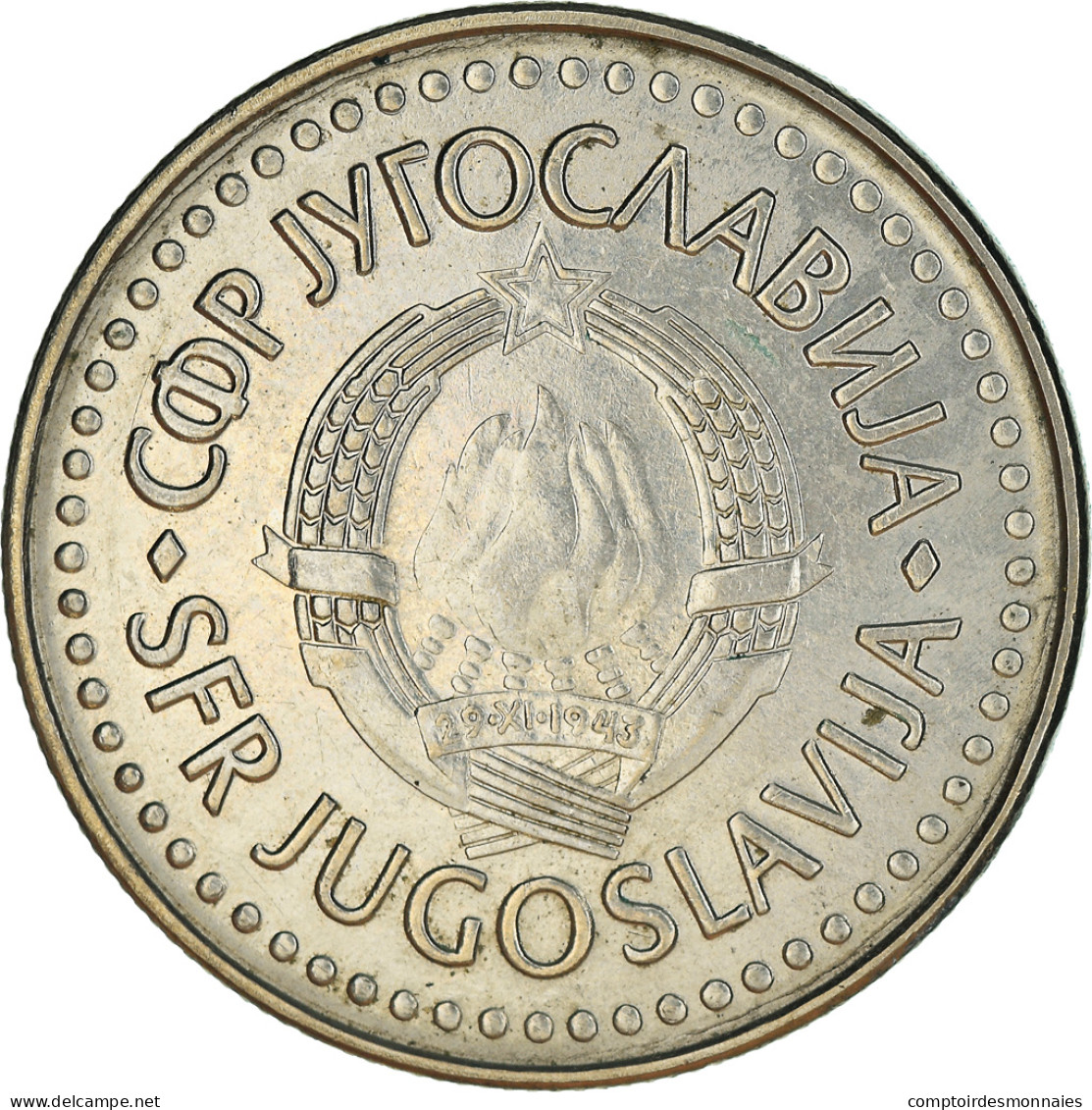 Monnaie, Yougoslavie, 100 Dinara, 1987, TB+, Copper-Nickel-Zinc, KM:114 - Yugoslavia