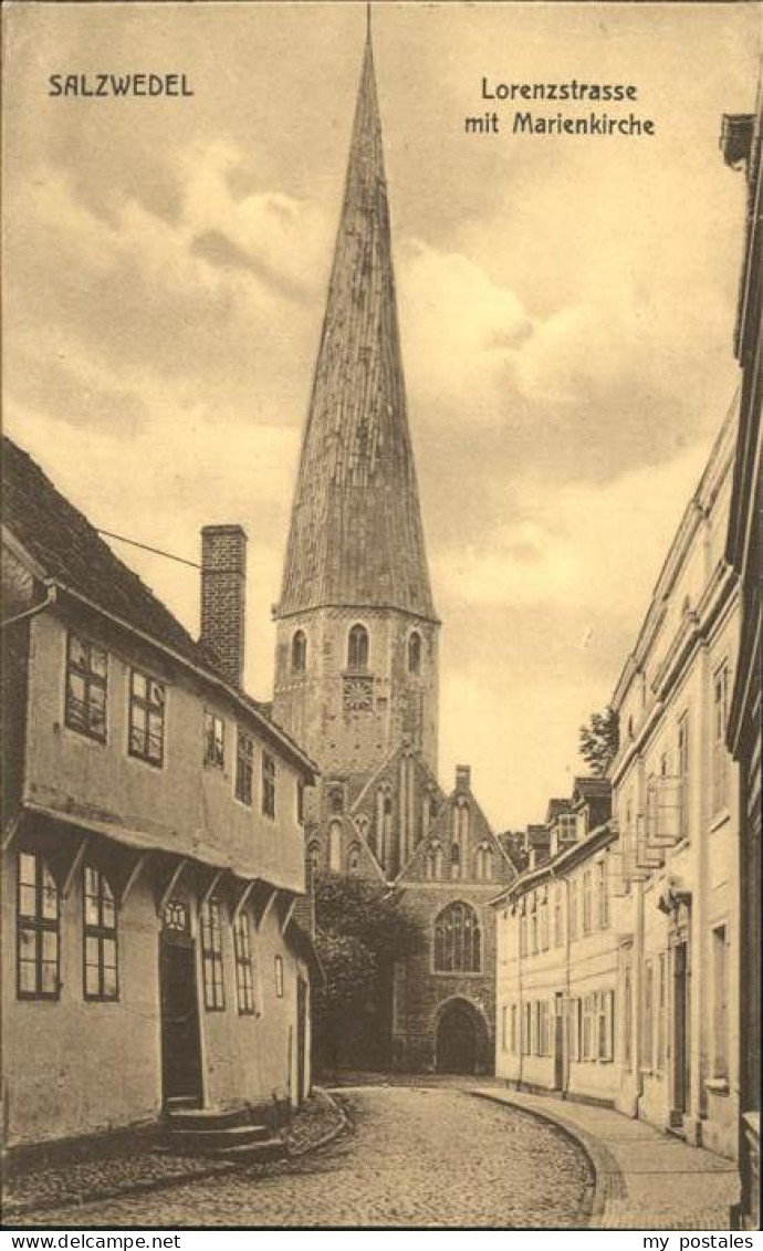 41333597 Salzwedel Lorenzstrasse Mit Marienkirche Salzwedel - Salzwedel