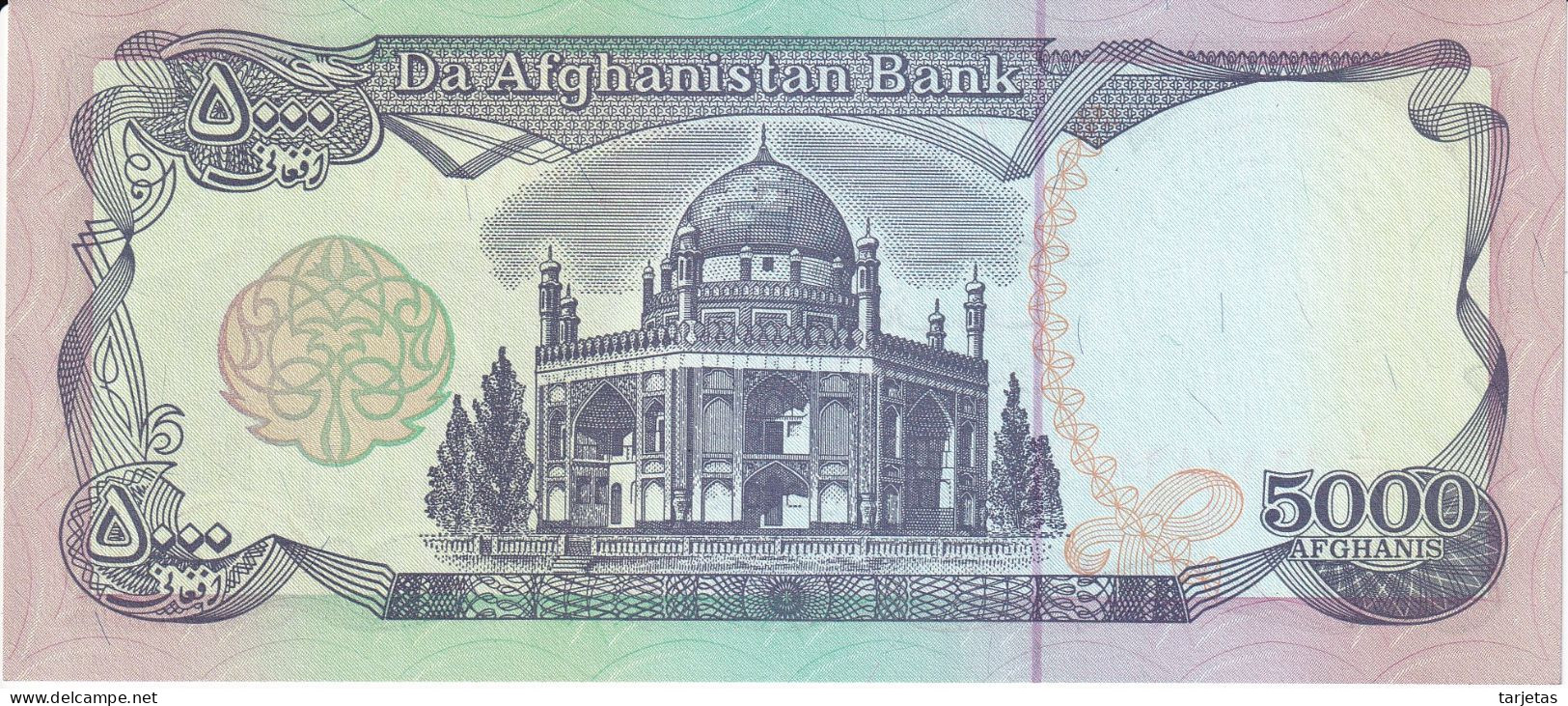 BILLETE DE AFGANISTAN DE 5000 AFGHANIS DEL AÑO 1993 SIN CIRCULAR (UNC) (BANK NOTE) - Afghanistán