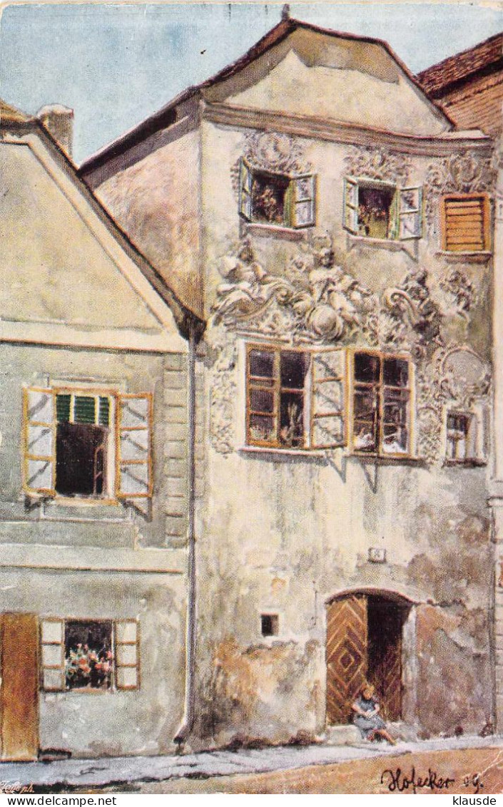 Krems A.d.Donau - Haus Am Körnermarkt (Künstlerkarte) E.Hofecker - Krems An Der Donau