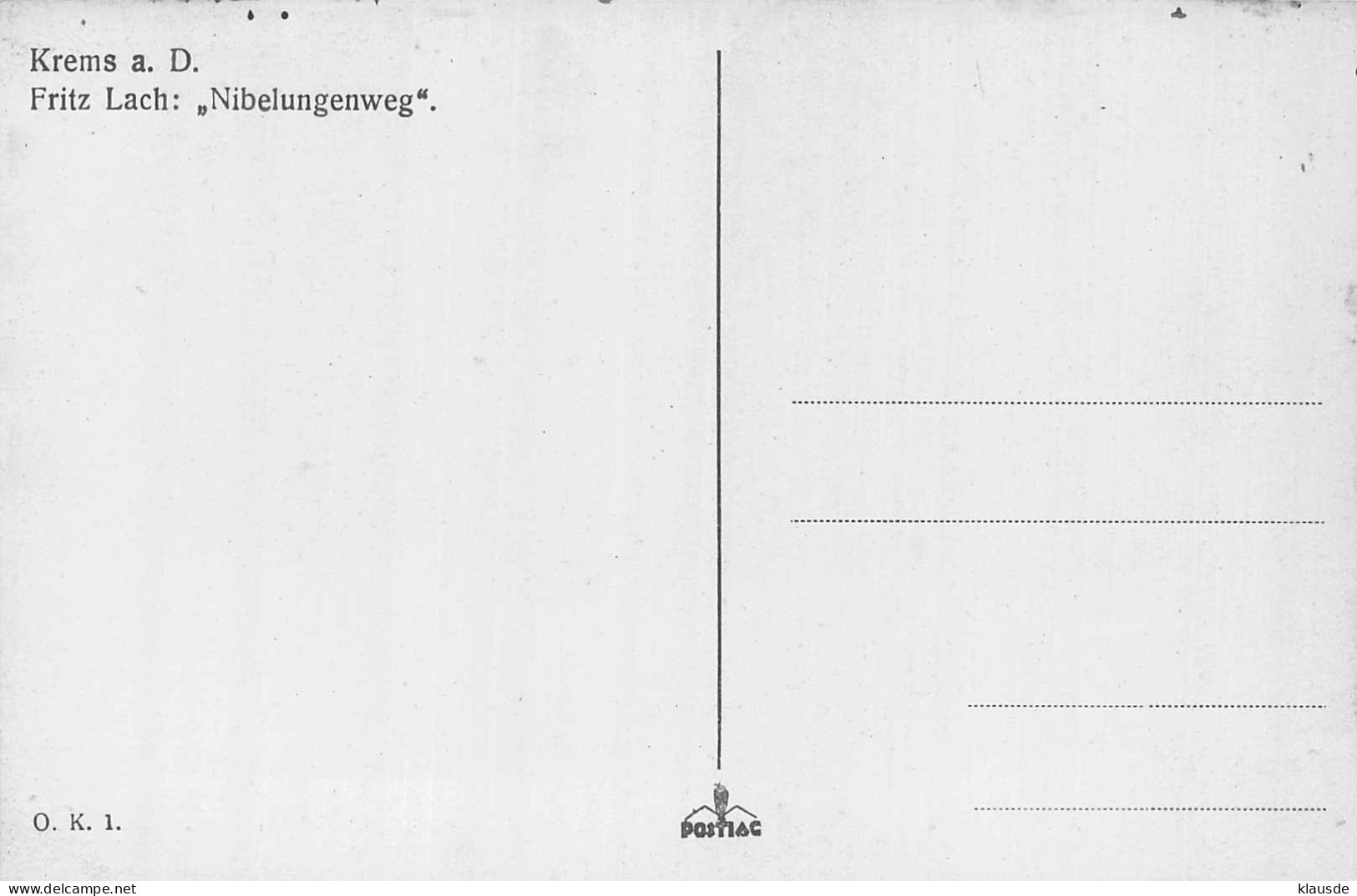 Krems A.d.Donau - Nibelungenweg (Künstlerkarte) Fritz Lach - Krems An Der Donau