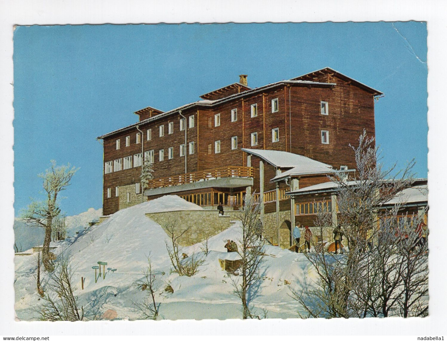 1970. YUGOSLAVIA,SLOVENIA,BOHINJ,SKI HOTEL VOGEL POSTCARD,USED TO BELGRADE,SPECIAL CANCELLATION - Jugoslavia