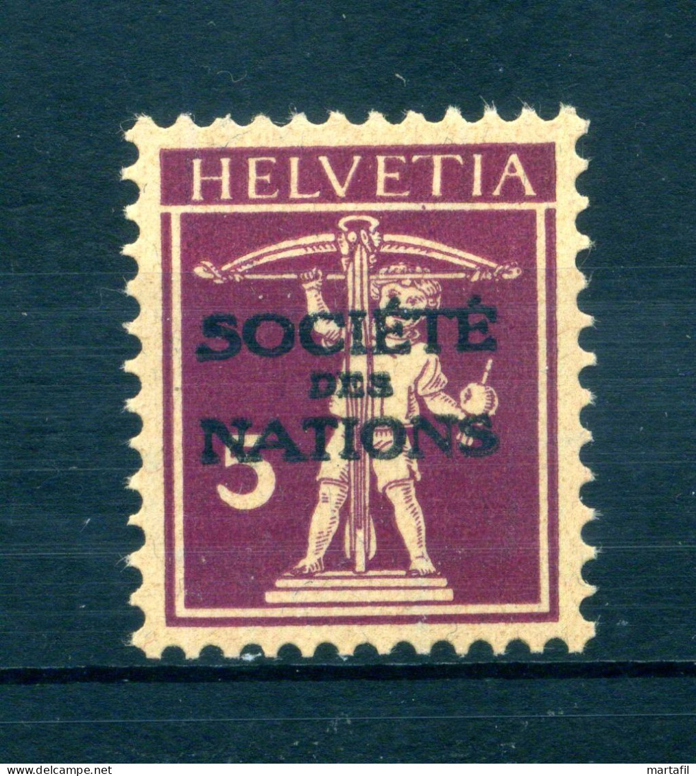 1924-37 SVIZZERA Helvetia SERVIZIO "Société Des Nations" Un. N.48 MNH ** - Dienstzegels