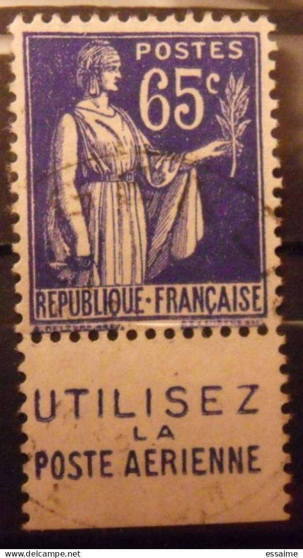 Timbre à Bande Publicitaire. Paix N° 365. 65 C. Pub Publicité Publicitaires Carnet Pubs. Poste Aérienne. - Other & Unclassified