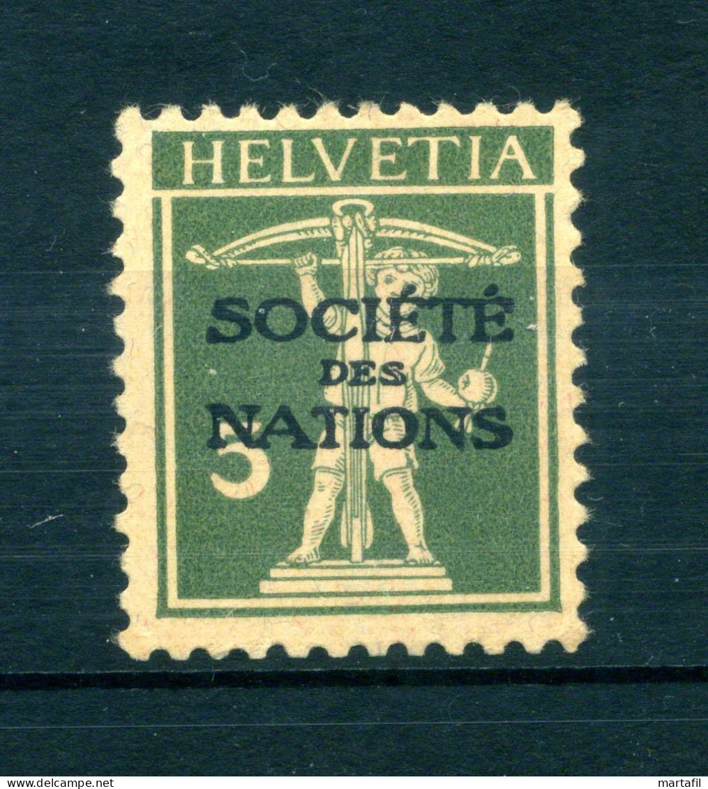 1924-37 SVIZZERA Helvetia SERVIZIO "Société Des Nations" Un. N.48A MNH ** - Dienstmarken