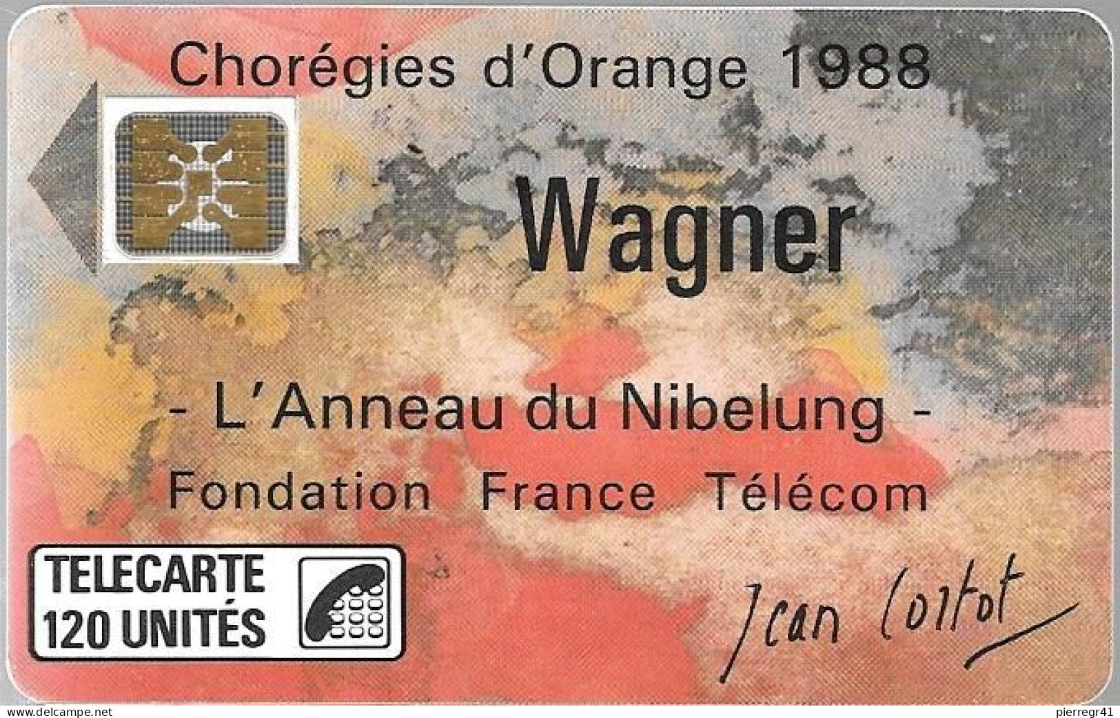 CARTE-PUBLIC-F24A-120U-SC4 On-1988-WAGNER-V°N°6Pe 102947-Utilisé--TBE/LUXE - 1988