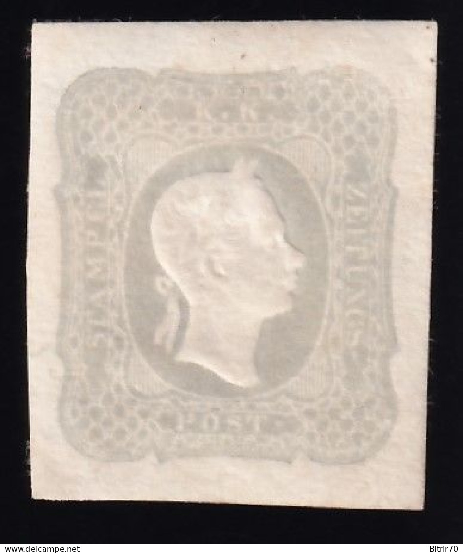 Austria, 1861  Y&T. 8, MH. 1,05 K. Gris - Zeitungsmarken