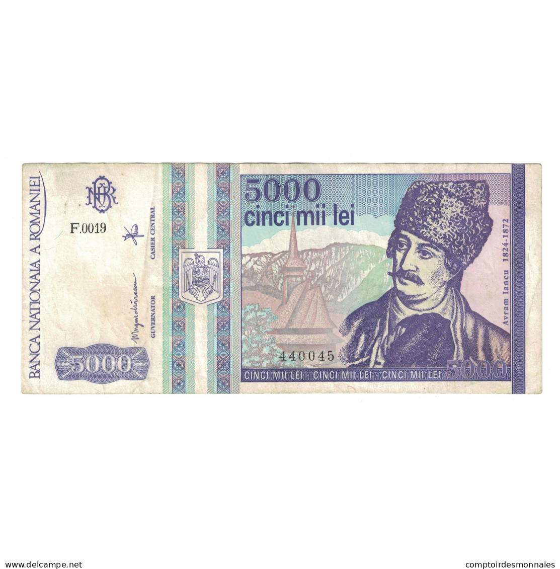 Billet, Roumanie, 5000 Lei, 1993, Mai 1993, KM:104a, TTB - Roumanie