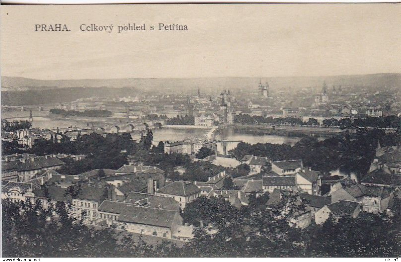 AK Praha - Celkovy Pohled S Petrina - Ca. 1920 (67048) - Tschechische Republik
