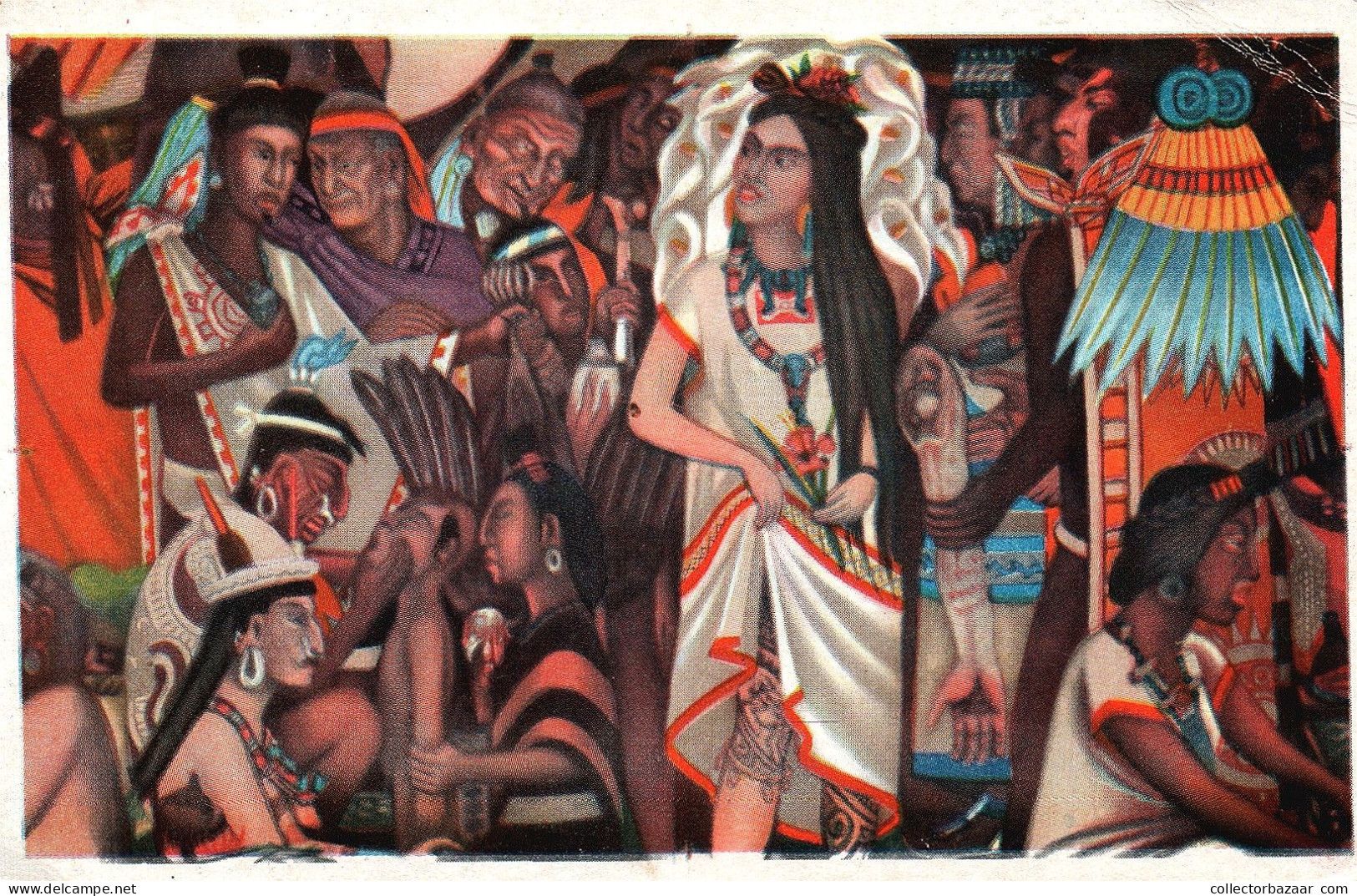 Postcard, Topic Ethnics And Natives, America Mexico Natives AZTECAS - Amérique