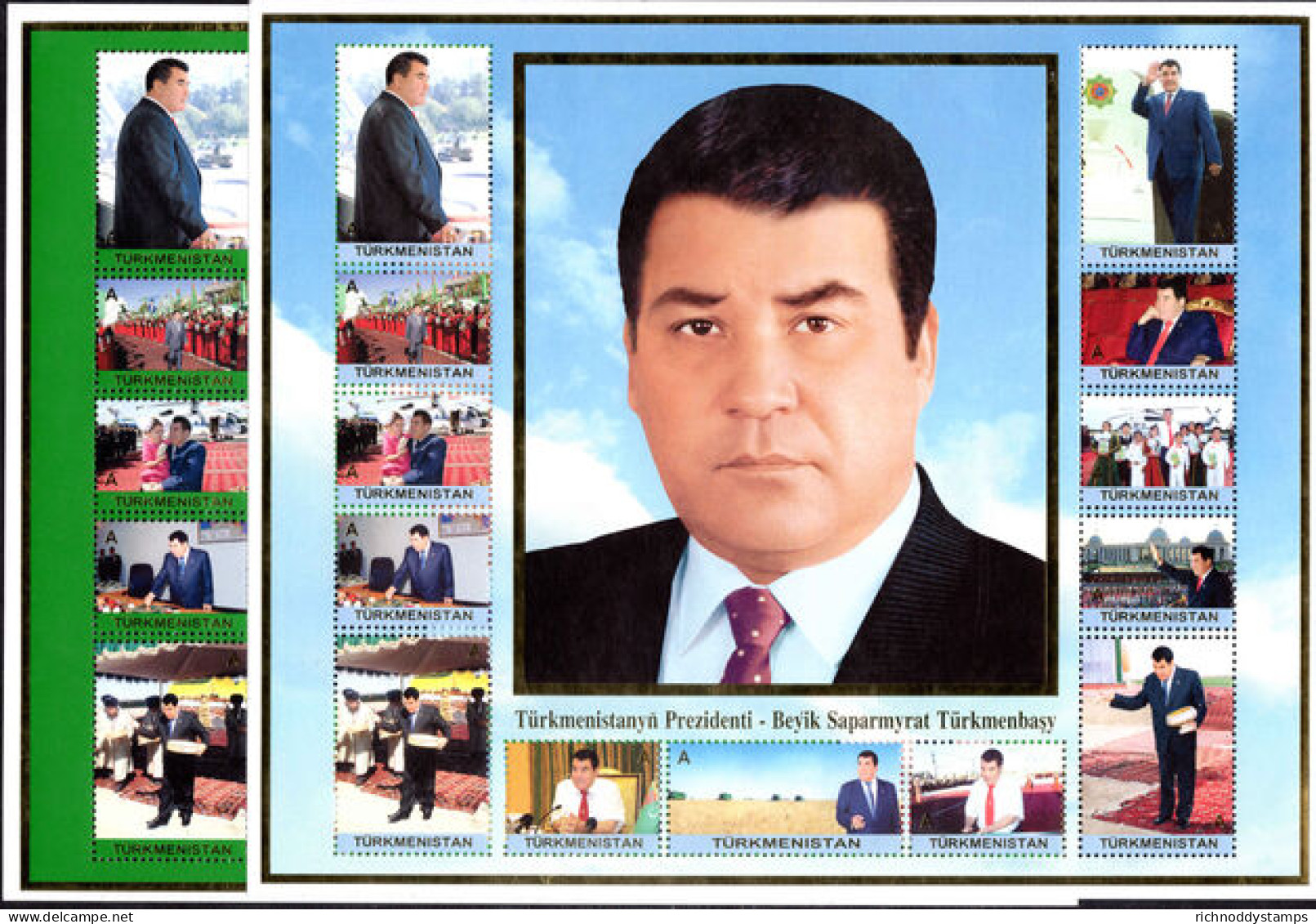 Turkmenistan 2007 President Saparmurat Niyazov Souvenir Sheet Set Unmounted Mint. - Turkmenistán