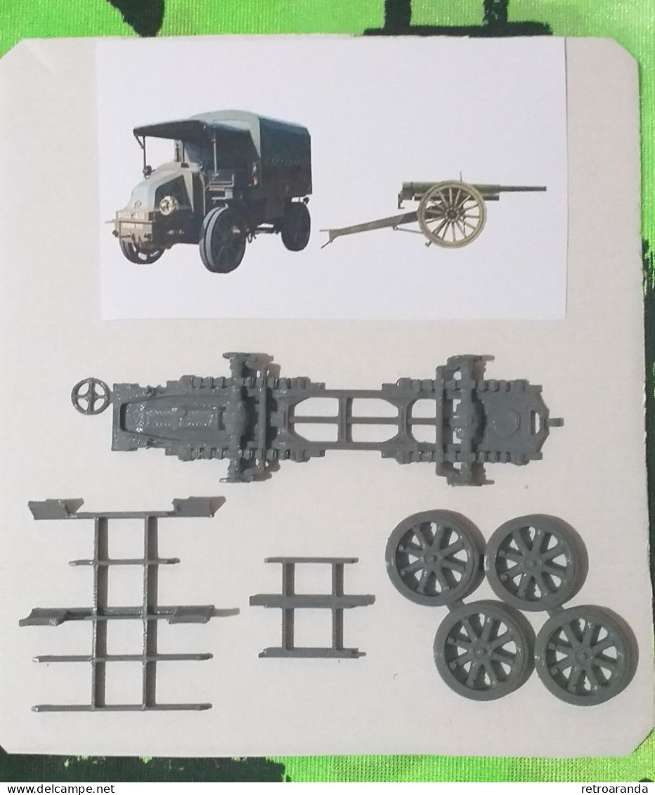 Kit Maqueta Para Montar Y Pintar - Vehículo Militar - Obús Schneider + Latil Tar 1915 . WWI . - Véhicules Militaires