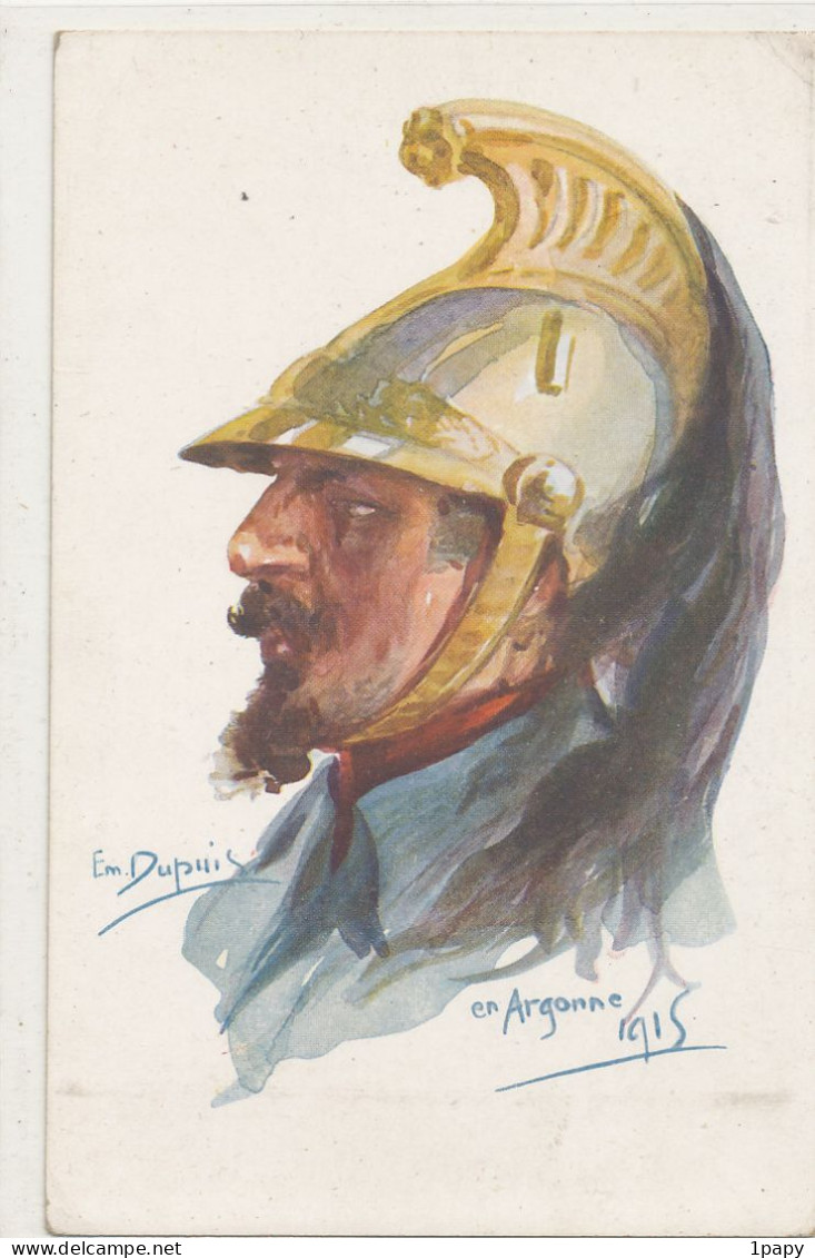 Illustrateur  -  Emile Dupuis - Militaria  En Argonne - Dupuis, Emile