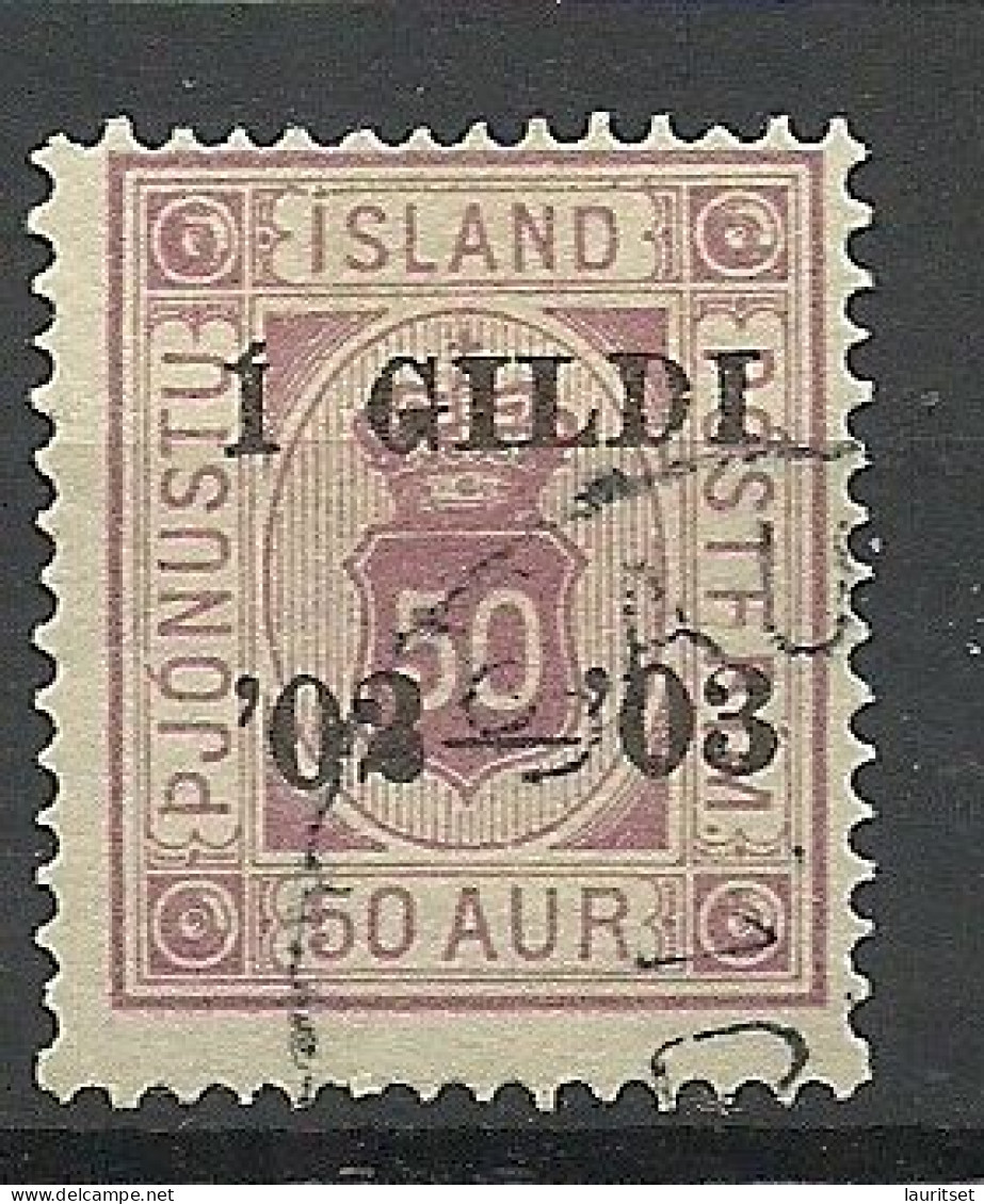 ISLAND 1902 Michel 16 Dienstmarke O - Servizio