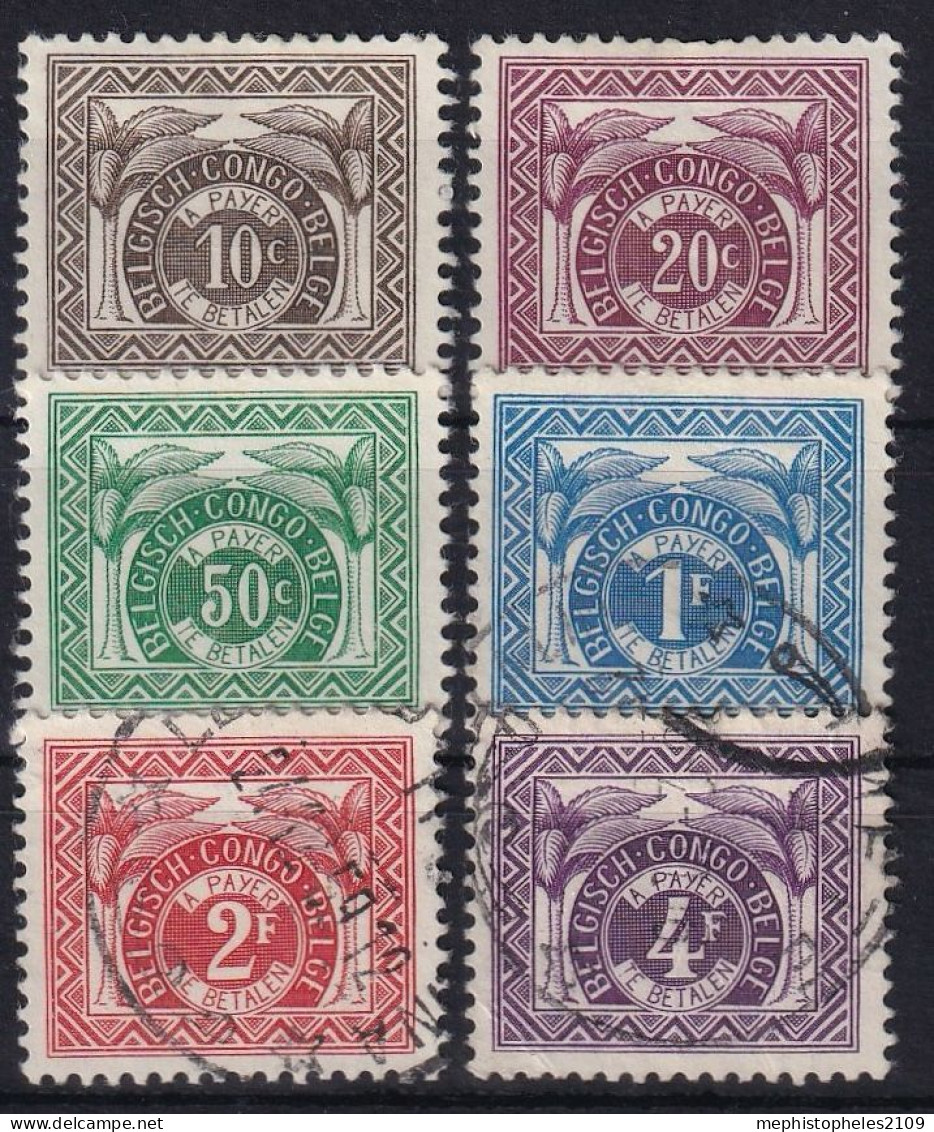 BELGISCH-CONGO 1957 - MNH/canceled - Mi 13-19 - Taxe - Unused Stamps