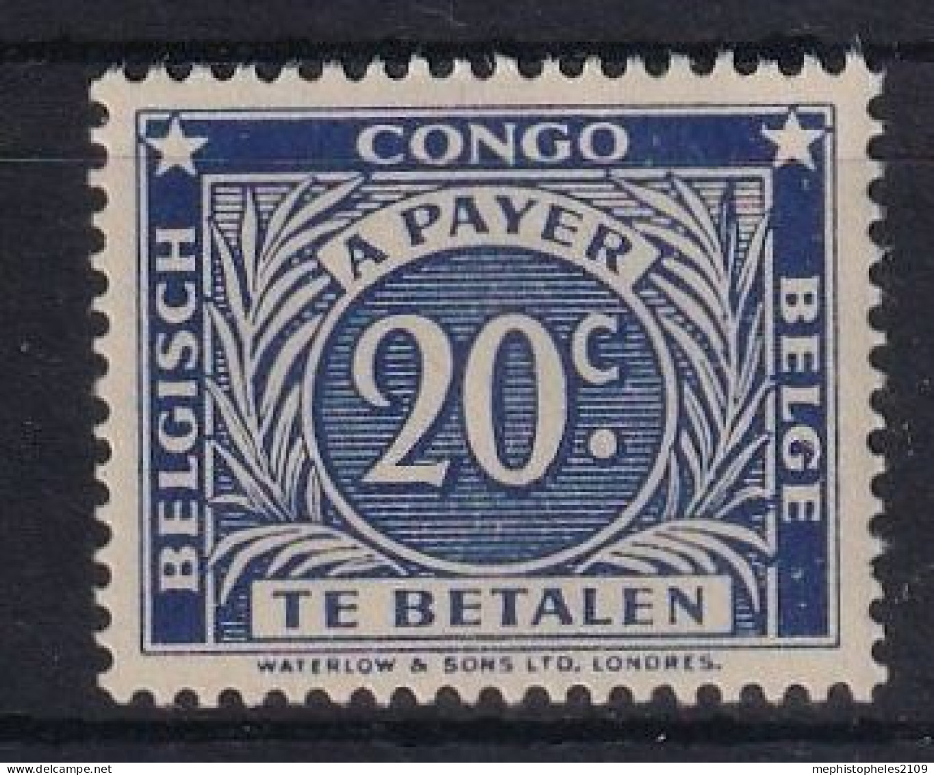 BELGISCH-CONGO 1923 - MNH - Mi 9 - Taxe - Ungebraucht