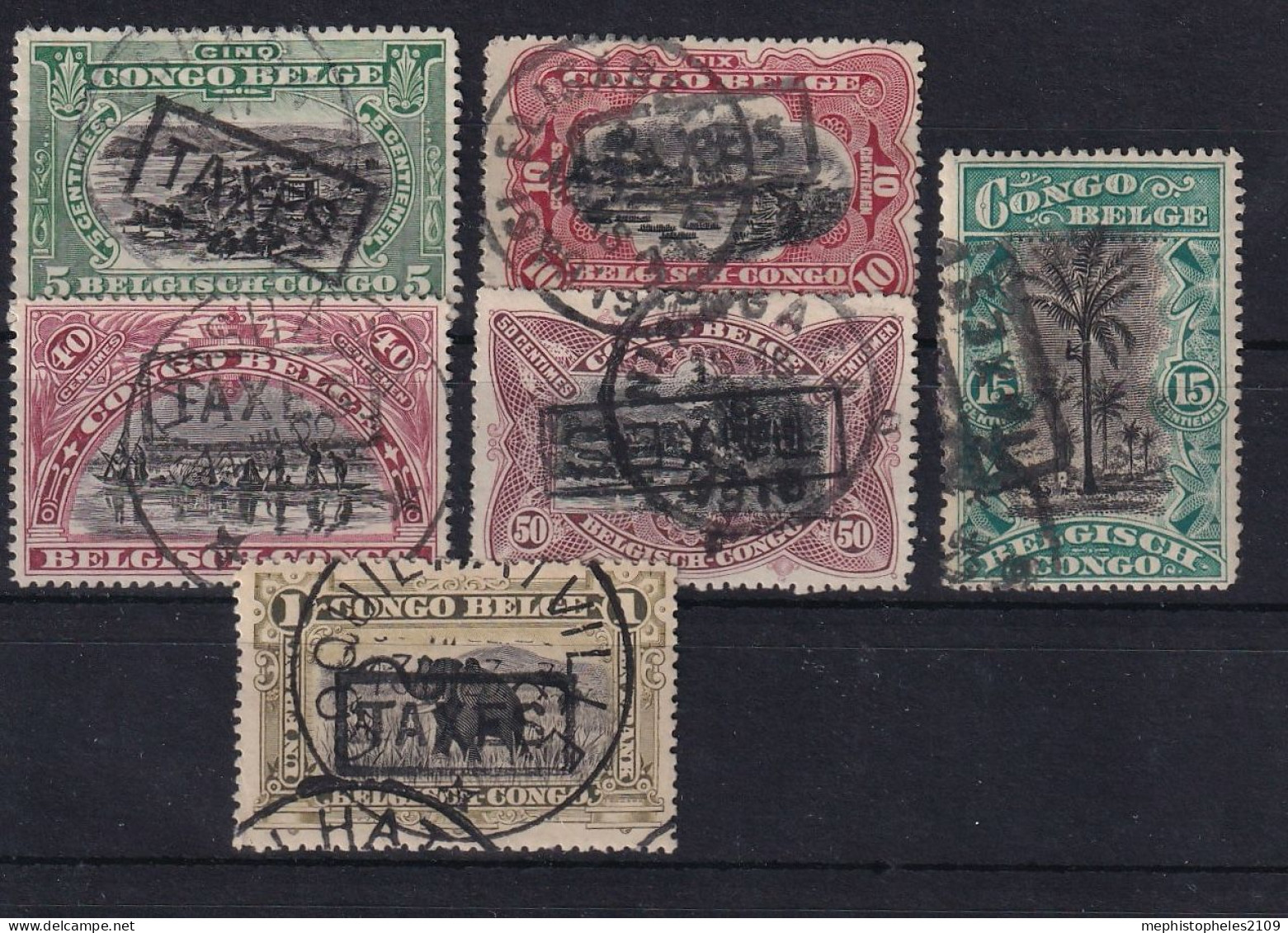 BELGISCH-CONGO 1909+ - Canceled - Ex Mi 25-32 - Taxe - Ongebruikt