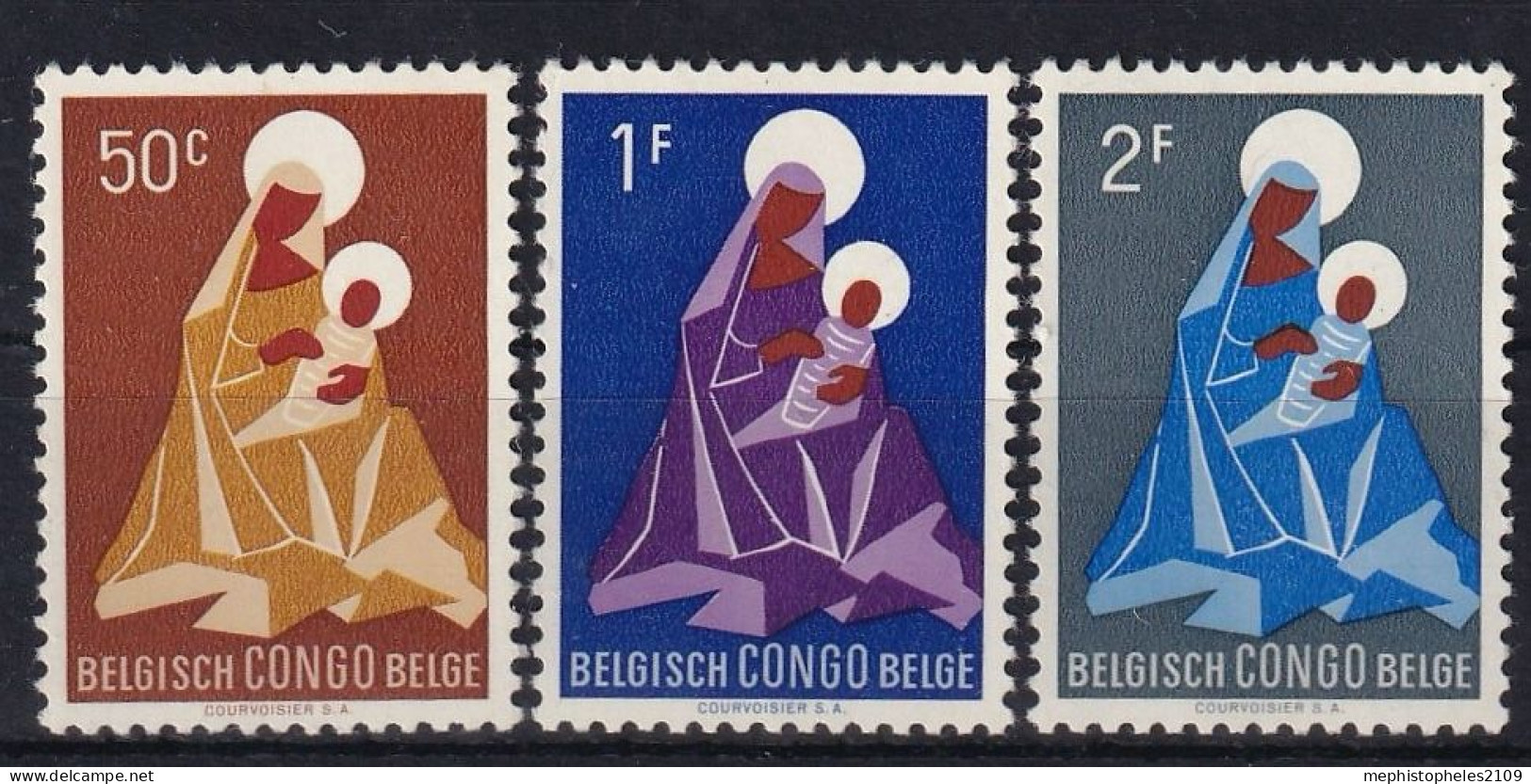 BELGISCH-CONGO 1959 - MNH - Mi 355-357 - Ongebruikt