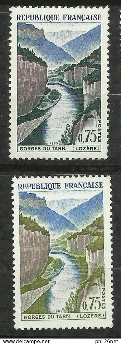 France  N° 1438 Gorges Du Tarn  Bleu Et Vert Clairs  Neuf ( * )B/TB Timbre Type Sur Les Scans Pour Comparer Soldé ! ! ! - Neufs