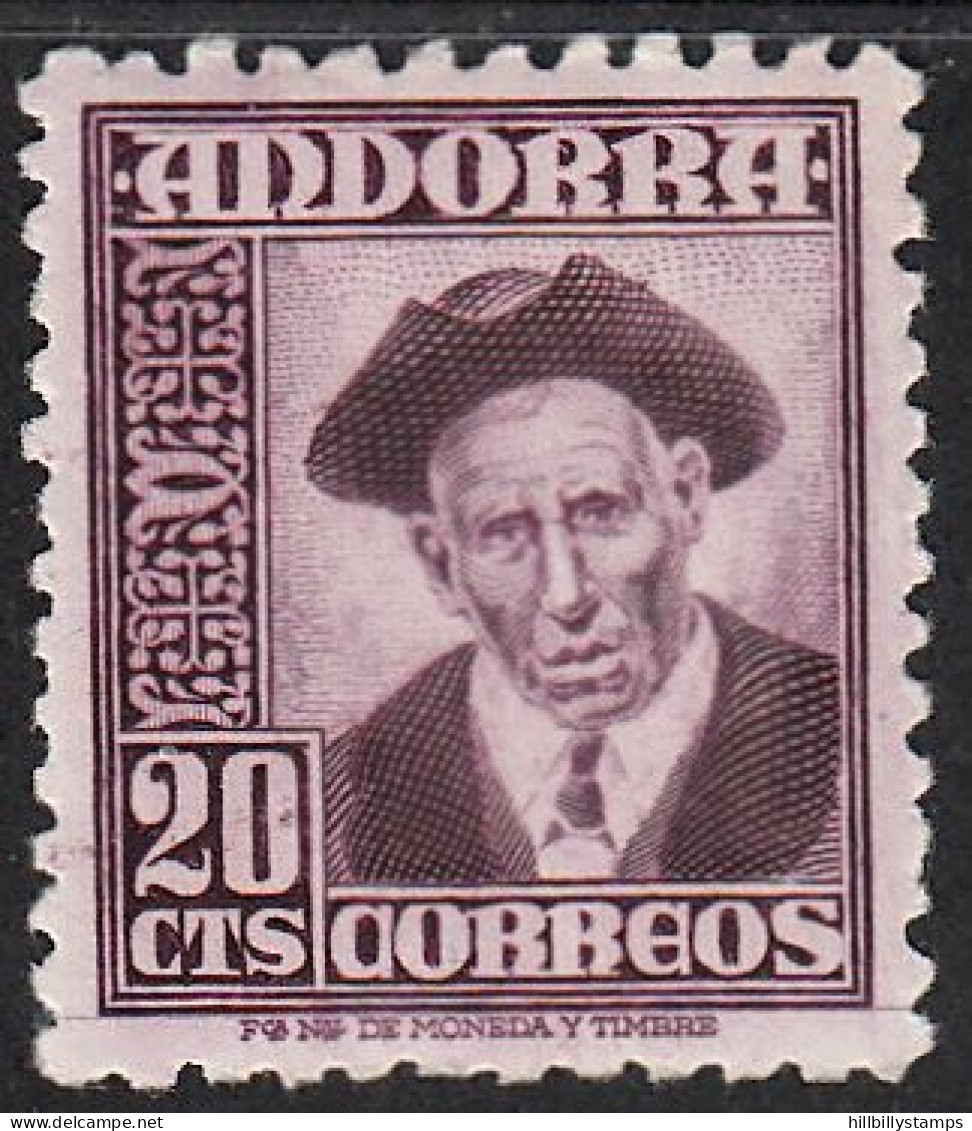 ANDORRA-SPANISH  SCOTT NO 40 MNH  YEAR  1948 - Neufs