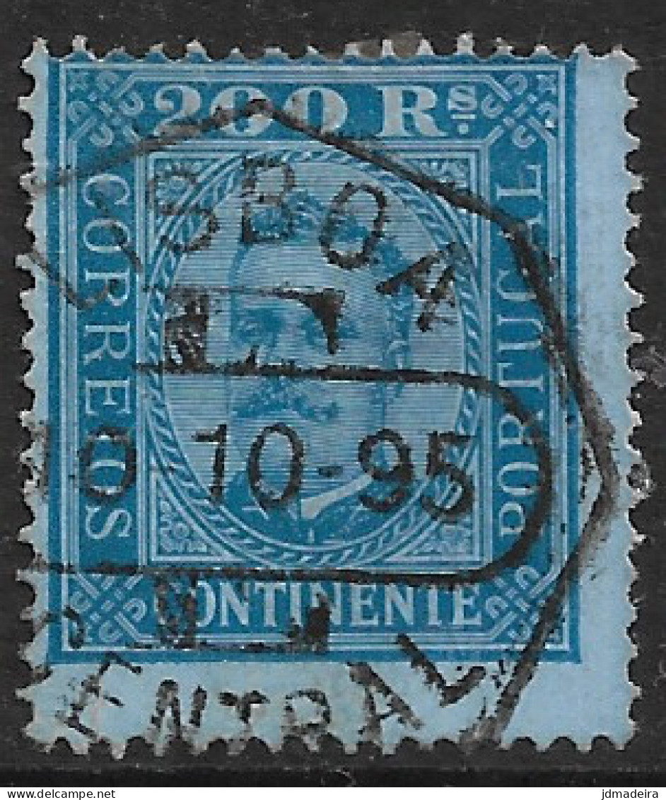 5Portugal – 1892 King Carlos 200 Réis Used Stamp - Oblitérés