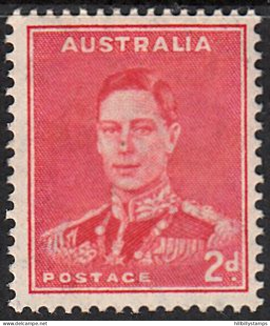 AUSTRALIA  SCOTT NO 182  MINT HINGED  YEAR  1938  PERF  15 X14 - Mint Stamps