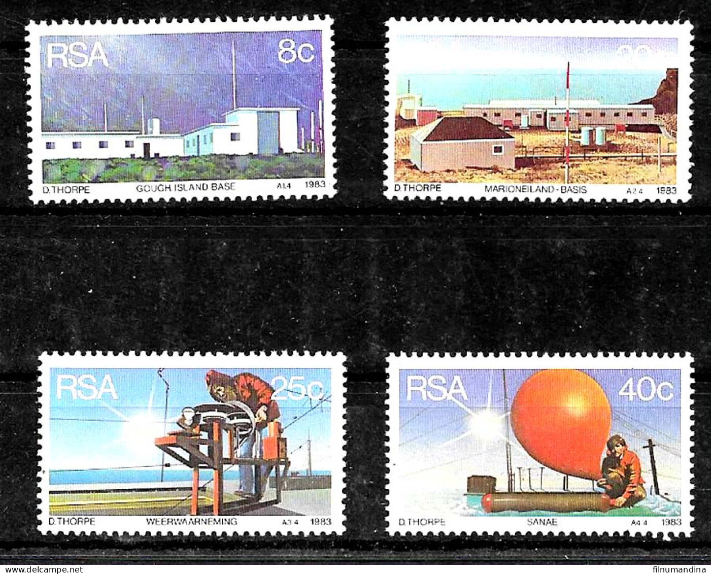 #60001 SOUTH AFRICA 1983  METEOROLOGY RESEARCH STATION  YV 531-4 MNH - Nuevos