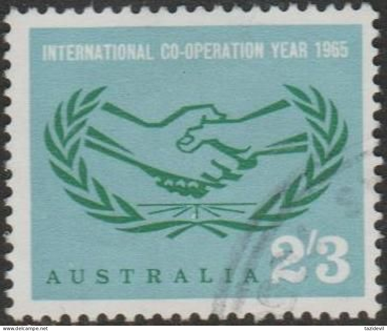 AUSTRALIA - USED 1965 2/3d International Co-operation Year - Oblitérés