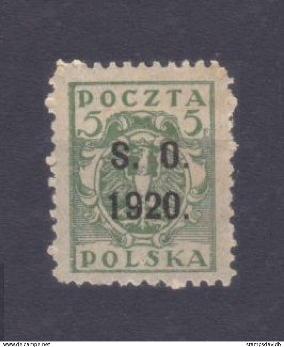 1920 Poland Eastern Silesia 1 Overprint - # 102 - Nuovi